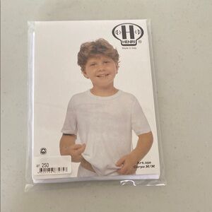 Kids White T-Shirt-pkg of 2